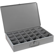 Durham Steel Scoop Compartment Box 102-95 - 24 Compartments 18 x 12 x 3 - Pkg Qty 4