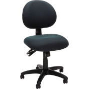 OFM Core Collection 24 Hour Ergonomic Upholstered Armless Task Chair, in Charcoal (241-203)