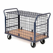 Global Industrial™ Euro Wire Security Truck 60 x 30 2000 Lb. Capacity