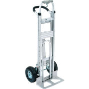 Global Industrial™ Best Value Aluminum 3-in-1 Convertible Hand Truck with Pneumatic Wheels