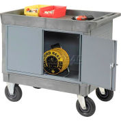 Global Industrial™ Tray Top Shelf Maintenance Cart with 8" Pneumatic Casters