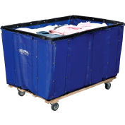 Global Industrial Basket Bulk Truck, Vinyl, 8 Bushel Capacity, Blue