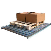 Galvanized Steel Pallet Floor Conveyor CONV-52-5-2-3L-Z - 5'L - 5000 Lb. Cap.