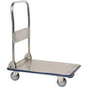 Wesco® Folding Stainless Steel Platform Truck 270457 29 x 19 440 Lb. Cap.