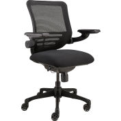 Interion® Multifunction Ergonomic Office Chair with Arms - Fabric - Black