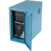 Global Industrial™ Security Computer CPU Enclosed Cabinet Side Car, Blue