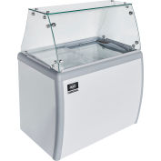 Nexel® Ice Cream Dipping Cabinet w/ Sneeze Guard Cover, 39"W