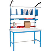 Global Industrial&#153; Packing Workbench W/Riser Kit, Laminate Safety Edge, 60&quot;W x 30&quot;D