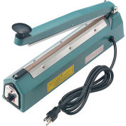 Global Industrial 12" Hand Impulse Sealer w/ 2mm Seal Width, Blue