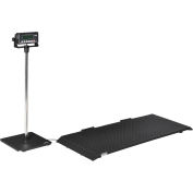 Global Industrial® Digital Floor Scale With LCD Indicator & Stand, 1,200 lb x 0.5 lb