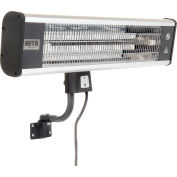 HeTR H1016UPS Wall Mounted Patio Heater - Electric Radiant With Remote - 1500 Watts