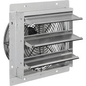 Continental Dynamics® Direct Drive 12" Exhaust Fan W/ Shutter, 1 Speed, 2150CFM, 1/12HP, 1Phase