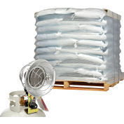 Free LP Tank Top Heater + 1 Pallet (50 Bags) Ice Melt Blend Fast Acting Pellets 50 Lb/Bag -15°F