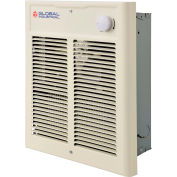 Global Industrial Fan Forced Wall Heater, Shaded Pole Motor, 1500/2000W, 208/240V