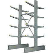 Global Industrial™ Double Sided Cantilever Rack Starter, 2" Lip, 48"Wx59"Dx96"H