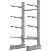 Cantilever Rack Single Sided, Starter Unit X-HD (4000 Series), 48"W x 37"D x 8'H, 21500 Lbs. Cap
