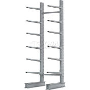 Cantilever Rack Single Sided, Starter Unit Extra Heavy Duty, 72"W x 49"D x 10'H,15800 Lbs. Capacity