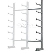 Cantilever Rack Single Sided, Add-On Unit Medium Duty (1000 Series),72"W x 45"D x10'H, 3800 Lbs Cap