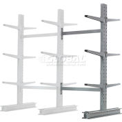 Cantilever Rack Double Sided Add-On Unit Medium Duty (1000 Series),48"W x 54"D x 6'H, 16200 Lbs Cap
