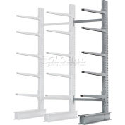 Cantilever Rack Single Sided Add-On Unit Heavy Duty (2000 Series),72"W x 50"D x 10'H,10300 Lbs. Cap
