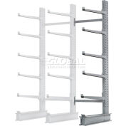 Cantilever Rack Single Sided Add-On Unit Heavy Duty (2000 Series),72"W x 50"D x 10' H,10300 Lbs Cap
