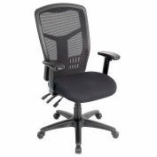 Interion&#174; Mesh Office Chair with High Back & Adjustable Arms, Fabric, Black