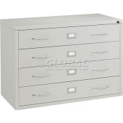 Interion® Media Cabinet 4 Drawer Putty