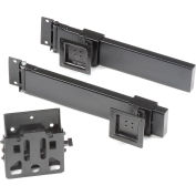 Global Industrial™ Double Arm Kit with 3 VESA Mounts For Orbit Workstation - Black