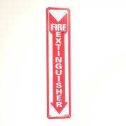 Fire Extinguisher Sign - Vertical - Plastic