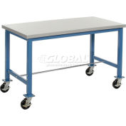 Global Industrial&#153; Mobile Packing Workbench, Laminate Square Edge, 60&quot;W x 30&quot;D