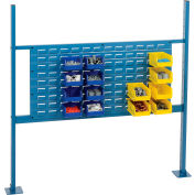 Global Industrial Panel Kit for 48"W Workbench - 36"W Louver, Mounting Rails & Uprights - Blue
