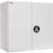 FireKing Medical Storage Cabinet with Key Lock, 24-1/8"W x 14-3/16"D x 24-1/16"H, White