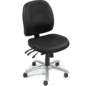 Interion&#174; Multifunction Chair With Mid Back, Vinyl, Black