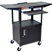 Luxor Steel Security Workstation, Drop Leaf Shelves & Keyboard