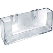 Global Approved 252365 Clipping Business Card Pocket Holder, 3.875" x 1.25", Acrylic