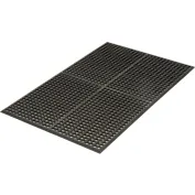 Workplace Floor Mat, No Slip/Anti-Fatigue/Drainage, Narrow Grid, WMFMGPM 