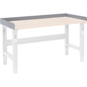 Global Industrial Back and End Stops For Workbench Top - 60"W x 36"D x 3"H - Gray