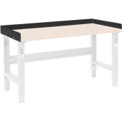 Global Industrial Back and End Stops For Workbench Top - 60"W x 30"D x 3"H - Black