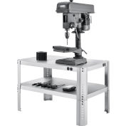 Global Industrial&#153; Adjustable Height Machine Stand, 430 Stainless Steel, 36&quot;W x 24&quot;D x 18-24&quot;H