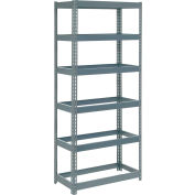 Global Industrial™ Extra Heavy Duty Shelving 36"W x 24"D x 84"H With 6 Shelves, No Deck, Gray