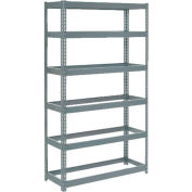 Global Industrial™ Extra Heavy Duty Shelving 48"W x 12"D x 84"H With 6 Shelves, No Deck, Gray