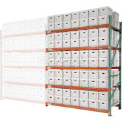 Global Industrial™ Record Storage Rack Add-On Letter Legal 120"W x 42"D x 120"H