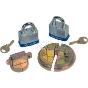 Justrite® 8510 Drum Lock Set with Padlocks for Steel Drums - Pair