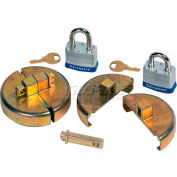 Justrite® 8511 Drum Lock Set with Padlocks for Plastic Drums - Pair