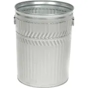 Witt Outdoor Expanded Metal Receptacle 48 Gal Galvanized Steel