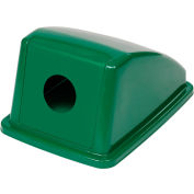 Global Industrial Recycling Bottle & Can Lid - Green 13"W x 18"D x 9"H