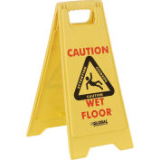 Global Industrial™ Floor Sign 2 Sided Multi-Lingual - Caution