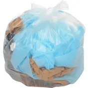 55 Gallon Trash Bags, 35 X 55 Large Industrial Black Trash Bags (50 COUNT)  - 55