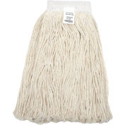 Global Industrial™ 24 oz. Cotton Cut-End Mop Head, 4Ply, Wide Band