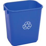 Global Industrial™ Deskside Recycling Wastebasket, 13-5/8 Quart, Blue